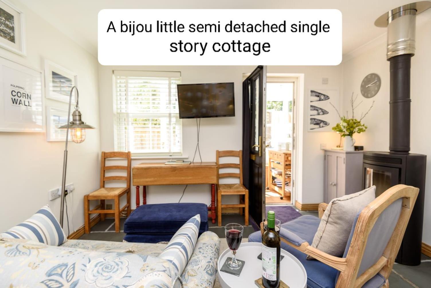 Bijou Coastal Apartment In Polperro With Hot Tub Onsite Parking Downhill Walk To Village Exterior foto
